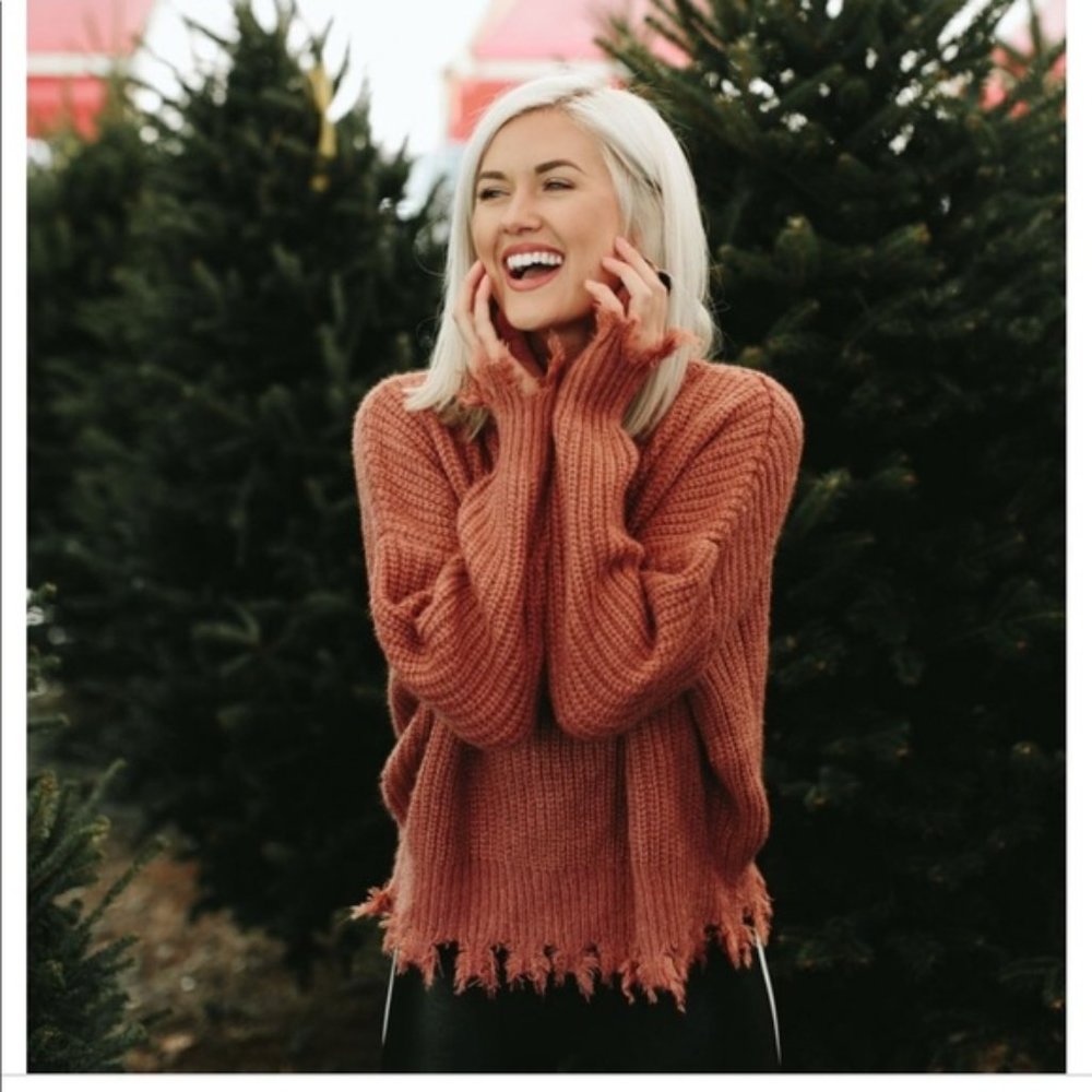 Orange Vestique “Remember This” Sweater
